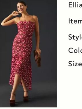 Elliatt Floral Crochet Dress NWT